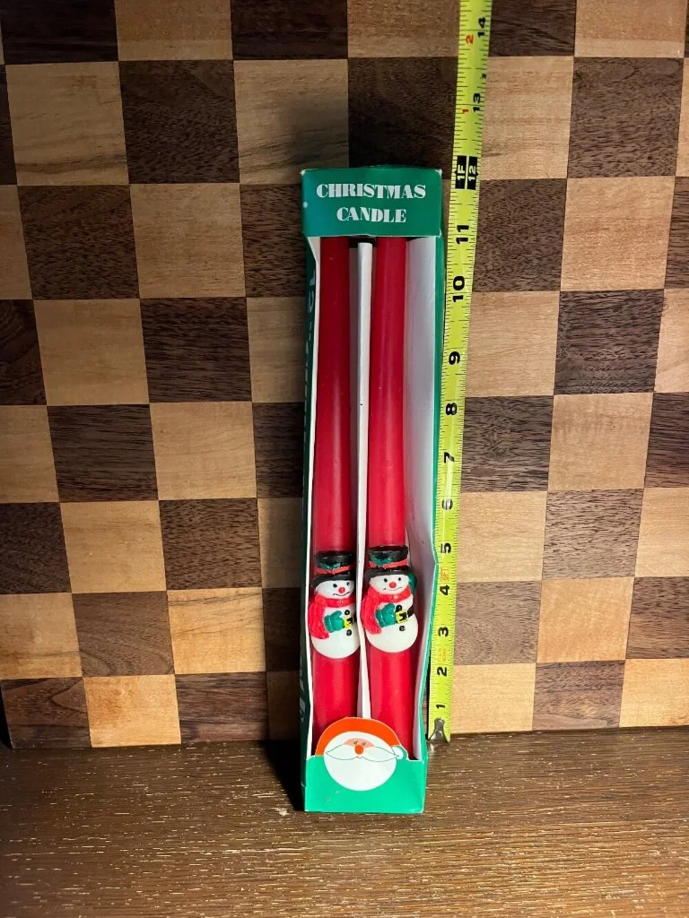 Snowman Taper Christmas Candles A613